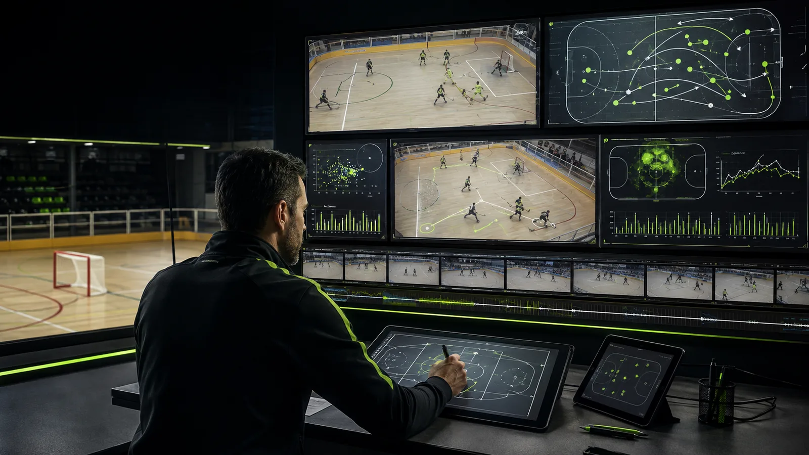 Analista de alto rendimiento en hockey patines